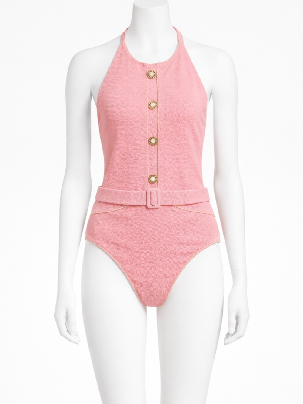 Simkhai cherry blossoms one piece belted swimsuit.never worn